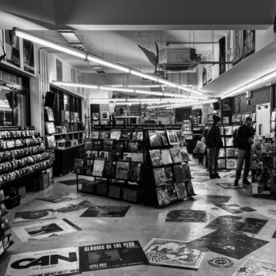 Rough Trade shop with people