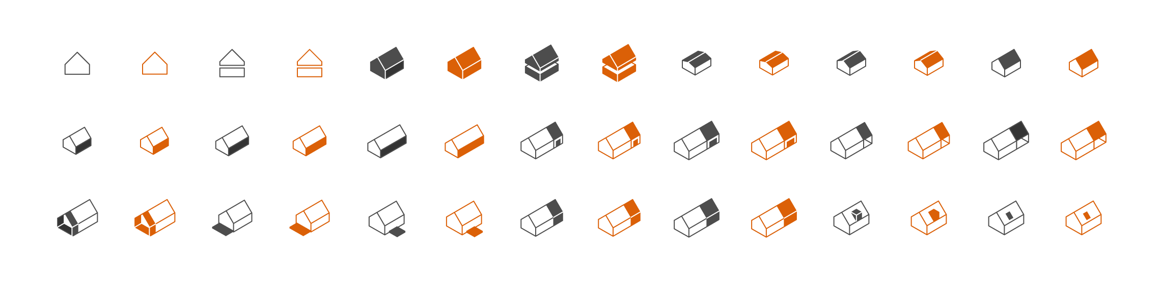HomeNow — modular house icon set